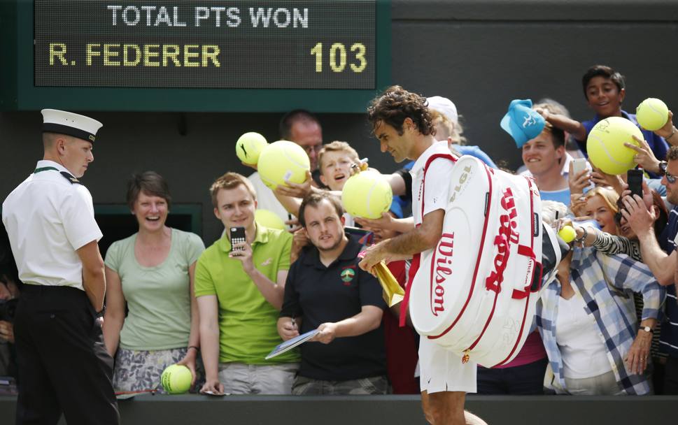 Inizia l&#39;avventura di Roger Federer: per il nostro Lorenzi non c&#39; scampo. Ap